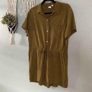 Army Green Short Jumpsuit/ Romper